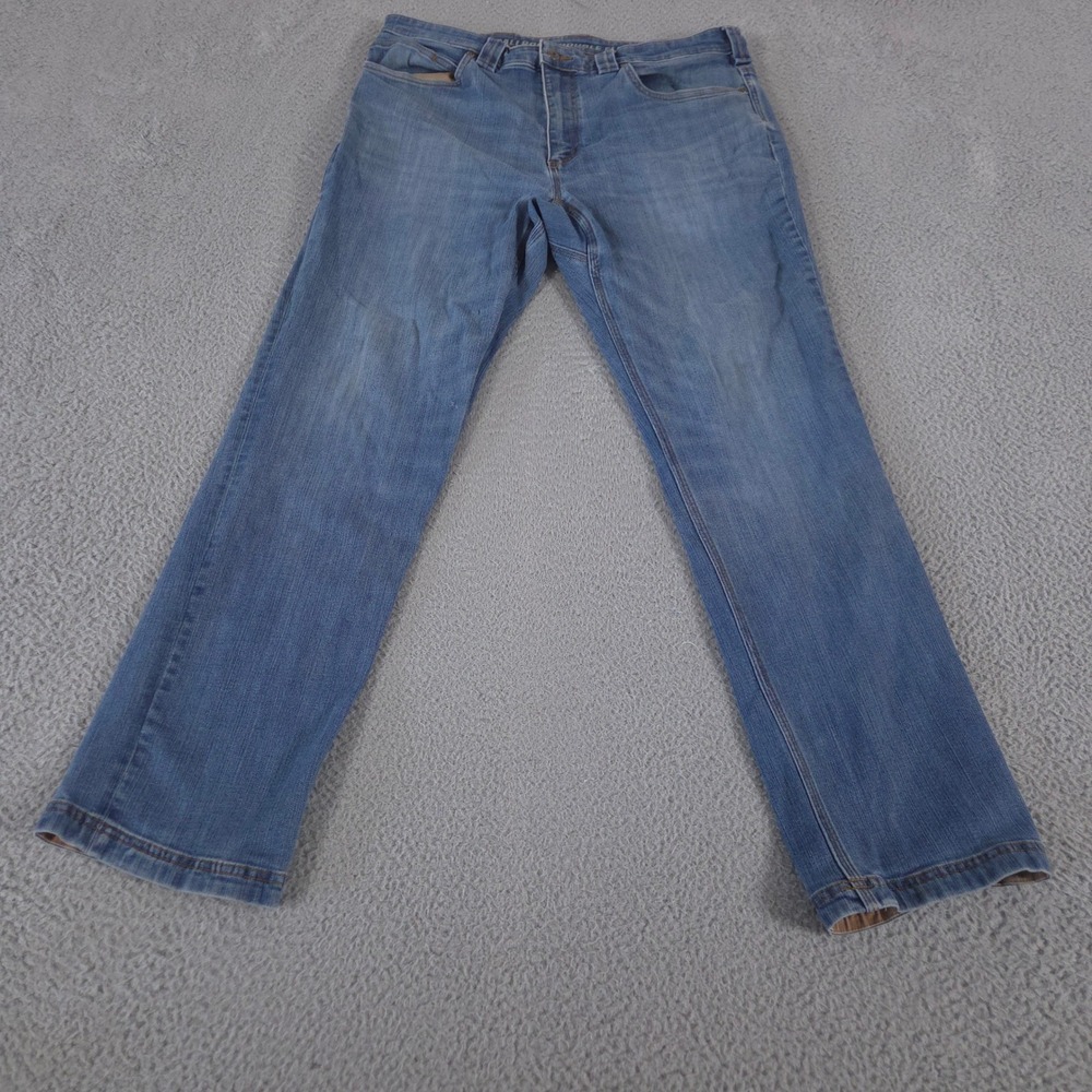 Duluth Trading Co Jeans Mens 36x32 Blue Ballroom Double Flex Standard Fit Denim